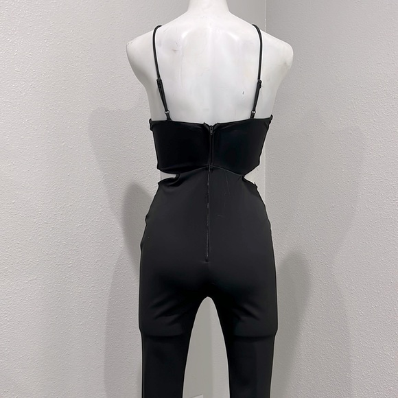 Black Cut Out Jumpsuit - Picture 4 of 4